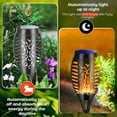 thumbnail image 2 of 6-pack utomhus solcellslampor, solcellslampor utomhus med realistisk dynamisk flamma - solcellslampor för interiör, stigar [Energiklass G], 2 of 5