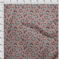 thumbnail image 3 of oneOone Cotton Jersey Dusty Rose Fabric Leaves & Floral Artistic Diy Clothing Quilting Fabric Print Fabric By Yard 58 Inch Wide, 3 of 4