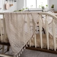 thumbnail image 5 of Crochet Tablecloth with Tassels, Boho Hollow LaceTablecloths for Party Birthday Dinning Farmhouse Table Cloth, 5 of 6