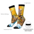 thumbnail image 4 of Logiee Animals on Noah's Ark1 Print Adult Socks for Men & Women,Calf Socks, Ankle Socks,Boots Socks,Breathable Casual Sock,Unisex Crew Socks, 4 of 6