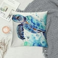 thumbnail image 2 of GOSMITH Sea Turtle Throw Pillow Cover Summer Ocean Beach Theme Decor Cushion Case Super Soft Marine Animals Decorative Pillow Covers for Home Sofa Couch, 2 of 5
