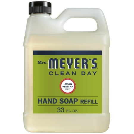 (2 pack) Mrs. Meyer's Clean Day Hand Soap Refill, Lemon Verbena, 33 fl (Best Smelling Mrs Meyers Hand Soap)