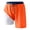 Orange, variant on Men's Plus Size Swim Trunks Inseam with Compression Liner Quick Dry Beach Shorts Board Shorts Swimwear Orange S