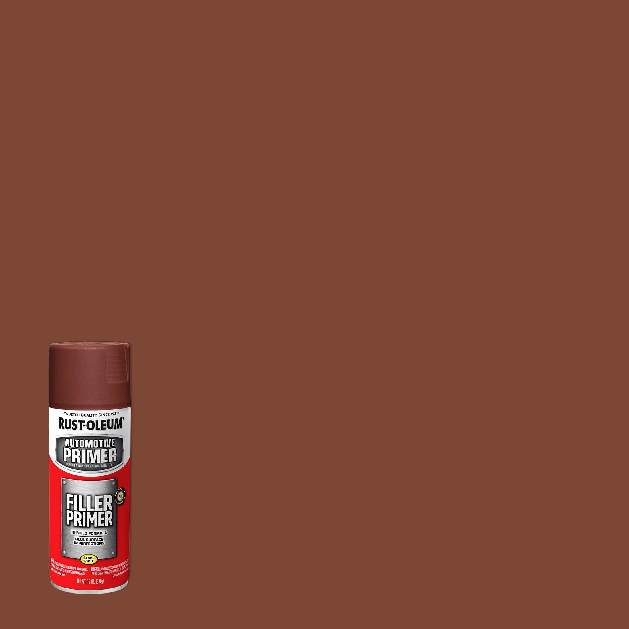 6 Pack, Red, Rust-Oleum Automotive Filler Primer Spray-249320, 11 oz