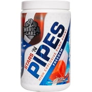 Merica Labz Stars 'N Pipes High Explosive Pump Agent, Stimulant-Free, 6G of L-Citrulline, 20 Servings (Freedom)