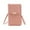Pink, variant on Hfnxid PU Leather Small Crossbody Phone Bag,Phone Shoulder Bag,Zipper Shoulder Bag Wallet Purse Pocket