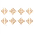 thumbnail image 1 of 32 Piezas 6X6 cm Estilo Europeo Tallado en Madera Esquina Apliques Muebles Sin Pintar Decoración de La Puerta, 1 of 4
