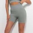 thumbnail image 4 of Women's Scrunch Butt Lifting Workout Shorts Seamless Gym Biker Squat Proof Spandex Yoga Running Shorts, 4 of 7