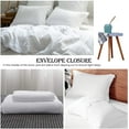 thumbnail image 3 of Simple&Opulence 100% Linen Duvet Cover Set-Pure Natural Washed Flax 2 Pieces Bedding Set, 1 Duvet Cover 68 x 86 Inches & 1 Pillowcase-Solid Color Collection, Soft & Cozy, Cooling Bedding- White, Twin, 3 of 8