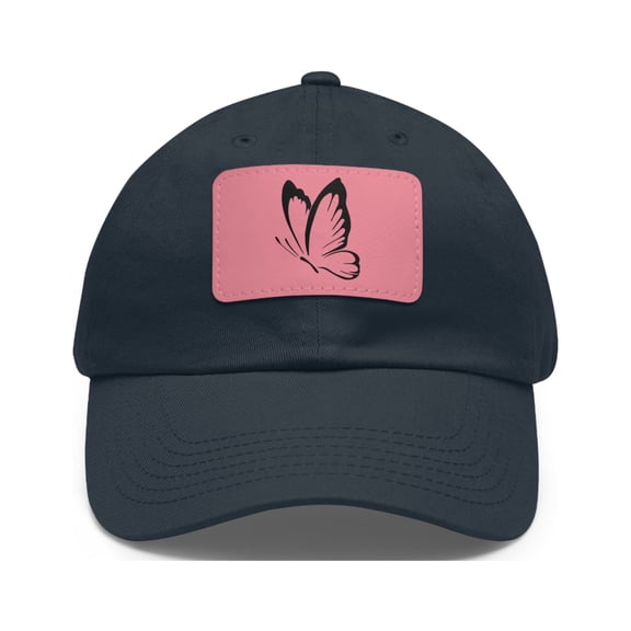 Butterfly Hat With Patch Dad Hat Casual Strap Back Multiple Color