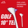 thumbnail image 2 of 10PCS 10 Degree Golf Tees Golf 10 Degree Tee for Training On-Course Golf Accessories Ball Tees for Parks Golf Course Courtyard Random Color 10pcs, 2 of 6
