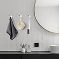 thumbnail image 7 of 4 Pack Heavy Duty Stainless Steel Adhesive Hooks - 10LB Weight Capacity, No Drill Wall Hooks for Bathroom, Kitchen, Shower - Chrome Finish Towel & Coat Hanger Holders, 7 of 7