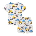 thumbnail image 6 of Esaierr Kids Toddler Summer 2Pcs Outfits for Boys,Kids Clothes Baby Cotton Cartoon Print T-Shirt Short Sleeve and Short Pants Outfits for 2-7Years, 6 of 7