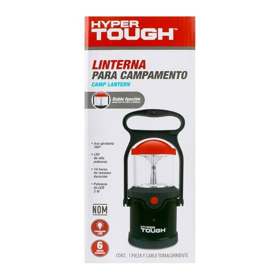 Linterna para Campamento Hyper Tough 24 LEDs Recargable
