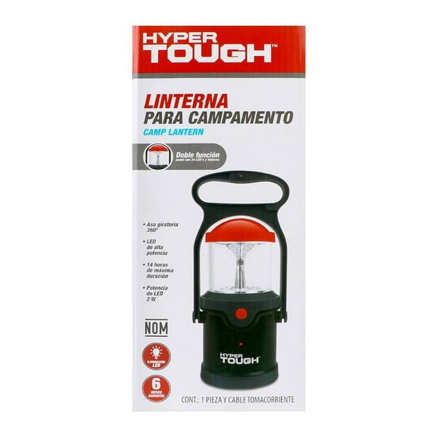 Linterna para Campamento Hyper Tough 24 LEDs Recargable