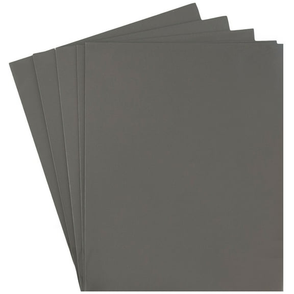 JAM Paper Glossy Two Pocket Folders, Gray, 6 per Pack