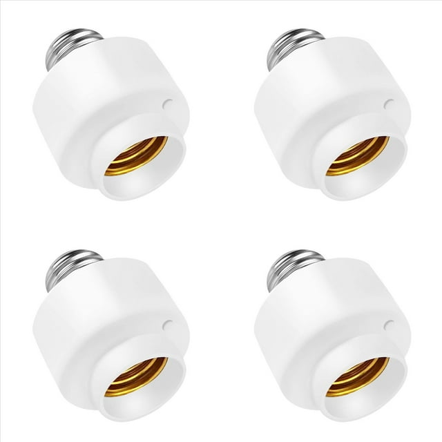 4 Paquete de Adaptador de Enchufe de Bombilla Inteligente Tuya Smart Life Wifi E27 Soporte de Base de Lámpara de Interruptor para Home
