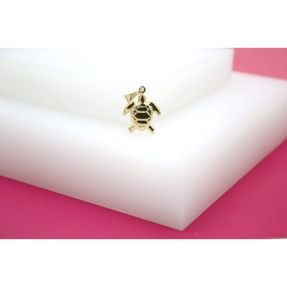 18K Gold Filled Turtle Pendant