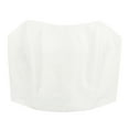 thumbnail image 6 of HDE Women's Strapless Linen Corset Crop Top Bustier Body Shaper White XXL, 6 of 6