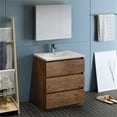 thumbnail image 2 of Fresca Lazzaro 30" Rosewood Free Standing Modern Bathroom Vanity with Medicine Cabinet, 2 of 8