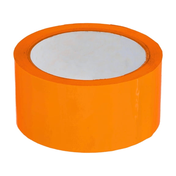 Shield Tape 6 Rolls Orange Color Carton Sealing Packaging Packing Tape 2 Mil Thick 1.88 Inch x 110 Yards