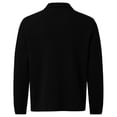 thumbnail image 5 of Breeze Polo Shirts for Men Long Sleeve Belly Collared Textured Shirt | Stretchy quick dry golf casual cool tops, button down wearbreeze mens polo Black 6XL, 5 of 6