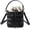 Black, variant on YOUI-GIFTS Women's Fashion Hollowed-out Handbag Multi Colors Bucket Bag Single Shoulder Bag Cross Body Handbag Purse