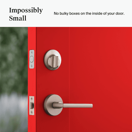 Level - Smart Lock Bluetooth Replacement Deadbolt with App/Key/Voice Assistant Access - Satin Nickel