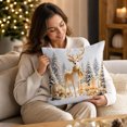 thumbnail image 4 of Novryn Christmas Themed Pillowcase, Snowman Santa Cushion Cover for Sofa, Cozy Home Textile Decor for Everyday Comfort, 4 of 6