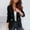 Black, variant on Aboser Blazers for Women Fashion Casual Solid Color Lapel Jacket Long Sleeve Button Outwear Work Office Elegant Cardigan