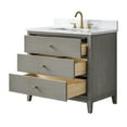 thumbnail image 2 of Vanity Art 36" Bathroom Vanity with Sink and Engineered Marble Top, Freestanding Storage Cabinet with 3 Drawers, 2 of 6