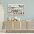 thumbnail image 3 of Stupell Industries Rustic Welcome Lake Oars Typography Painting Gallery Wrapped Canvas Art Print Wall Art, 45 x 30, 3 of 8