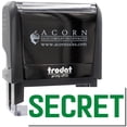 thumbnail image 1 of Large Self-Inking Secret Stamp, Trodat Printy 4913, Press and Print Stamping, Impression Size 7/8" x 2-1/4", Up to 10,000 Impressions - Green Ink, 1 of 10