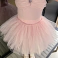 thumbnail image 6 of HWJAD Little Girl's Fly Sleeveless Ballet Dance Dress 3-9Y Kids Bodysuit Tutu Tulle Skirts Birthday Princess Dresses, 6 of 7
