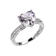 thumbnail image 1 of Anillos de corazón de lujo, anillo de circón con diamantes rosas en forma de corazón Wmkox8yii  fajkfhkj2885, 1 of 2