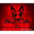 thumbnail image 2 of Craftnamesign Personalized GSD German Shepherd Husky Metal LED Light, Custom Dog Lover Name Sign, 2 of 5