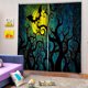 thumbnail image 5 of Moyic 2 piezas de cortinas de dibujos animados, tratamientos de ventana de Halloween, cortinas de luna, decoraciones navideñas, accesorios creativos Sombras de ventana METRO Moyic HA011128-02, 5 of 6