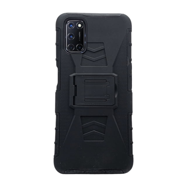 Funda Uso Rudo Clip 360 Para Oppo A52 Más 2 Micas De Cristal