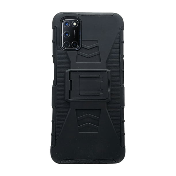 Funda Uso Rudo Clip 360 Para Oppo A52 Más 2 Micas De Cristal