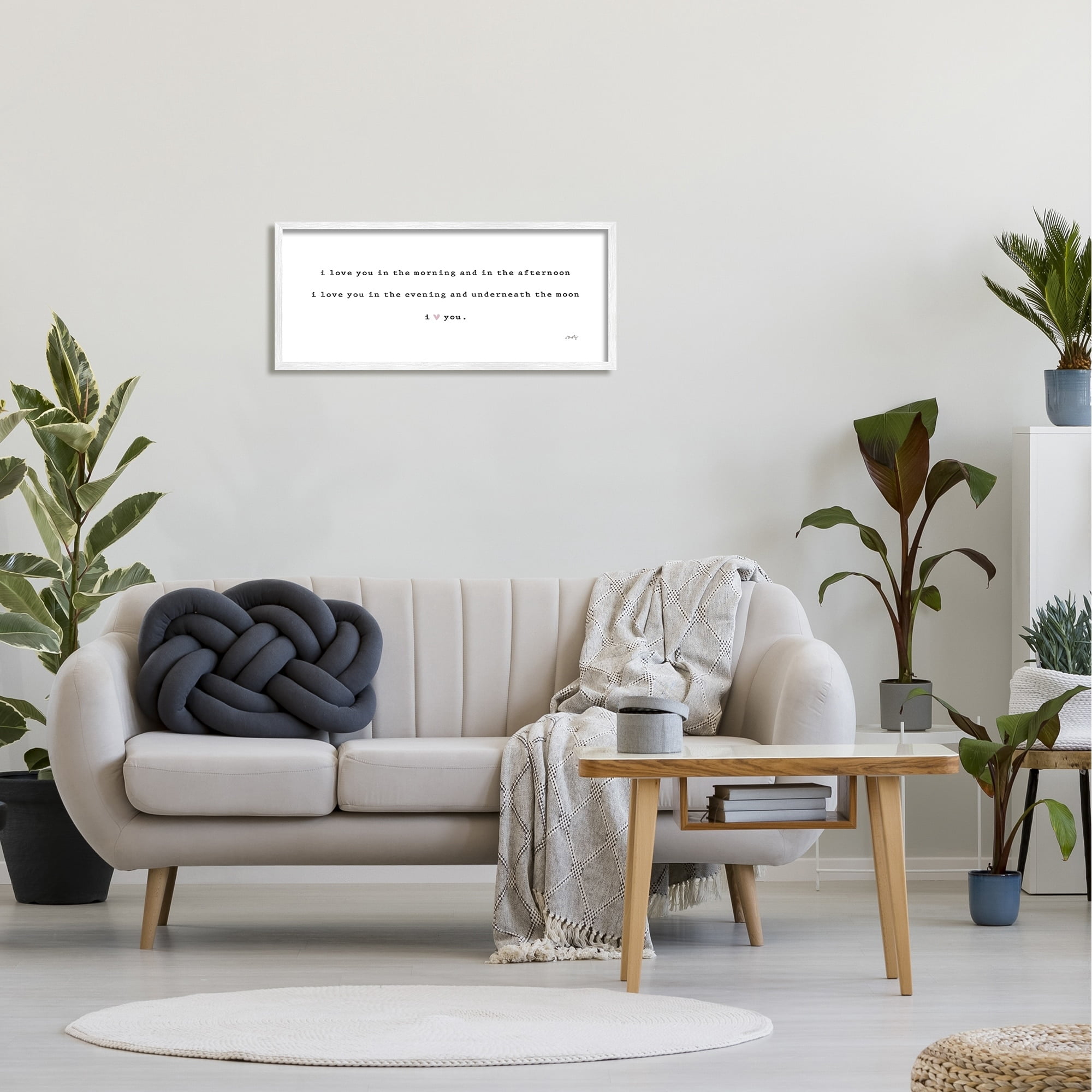 Stupell Industries Love You In The Morning Afternoon Evening Romantic Phrase,30 x 13, Design by Misty Michelle