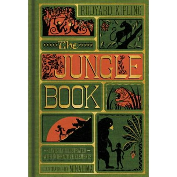 Pre-Owned The Jungle Book (Minalima Edition) (Illustrated with Interactive Elements) (Hardcover 9780062389503) by Rudyard Kipling