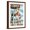 Brown Frame, variant on Art.com Corolla, North Carolina - Pinup Girl Lifeguard Art Print by Lantern Press, White Frame Wall Art, 21" x 29"