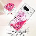 thumbnail image 4 of Compatible with Google Pixel 8 Liquid Case Glitter Cute for Girls Women Stylish TPU Silicone Quicksand Sparkle Shockproof Protective Bling Bumper Case for Google Pixel 8 Cherry Blossoms YB, 4 of 14