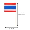 thumbnail image 2 of MasteelfCA 125PCS National Flag Toothpick Country Flag Picks Flag Food Toothpicks Party Accessory (Assorted Style）, 2 of 8