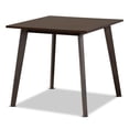 thumbnail image 4 of Skyline Decor Beige Fabric Upholstered Dark Oak Brown Finished 5-Piece Wood Dining Set, 4 of 8