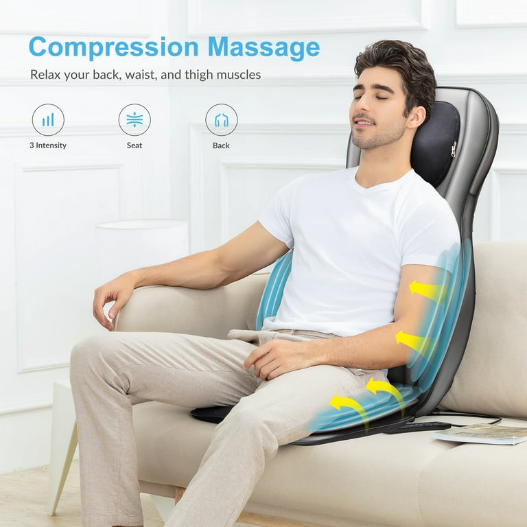 Comfier Shiatsu Neck Back Massager with Heat, 2D/3D Deep Tissue