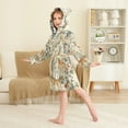 thumbnail image 4 of FORMRS Niños Bathrobe Unisex Hooded Robe Soft Plush Pajamas Sleepwear, Size 4-6T, Deer Pattern, 4 of 7