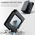 thumbnail image 2 of ELEHOLD Wallet Case for Samsung Galaxy Z Flip 6, premium PU leather zipper card holder phone case zipper card holder phone case,Black, 2 of 7