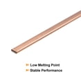 thumbnail image 4 of Uxcell 5Pcs Copper Brazing Rods 19" Flat Phosphorus Copper Filler Solder Welding Sticks for Air Conditioner, 4 of 6