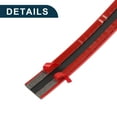thumbnail image 4 of Car Truck Window Trim Strip 7/10" 18mm Width 10Ft 300cm Self Adhesive Scratch-Proof | Bumper Door Body Side Decorative Sticker Gloss Red 1 Set, 4 of 6